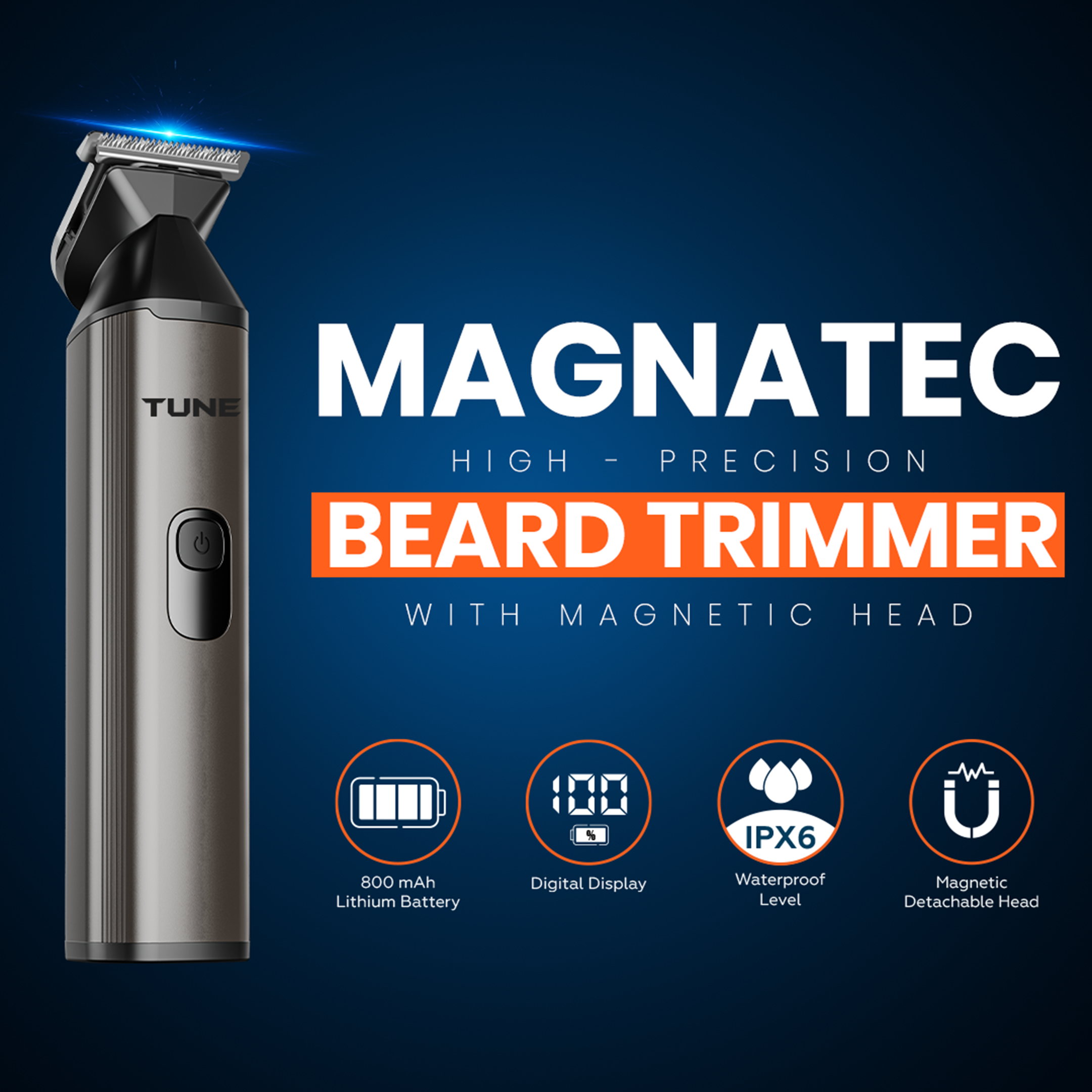 Tune Magnatec Premium Hair Trimmer - TR402
