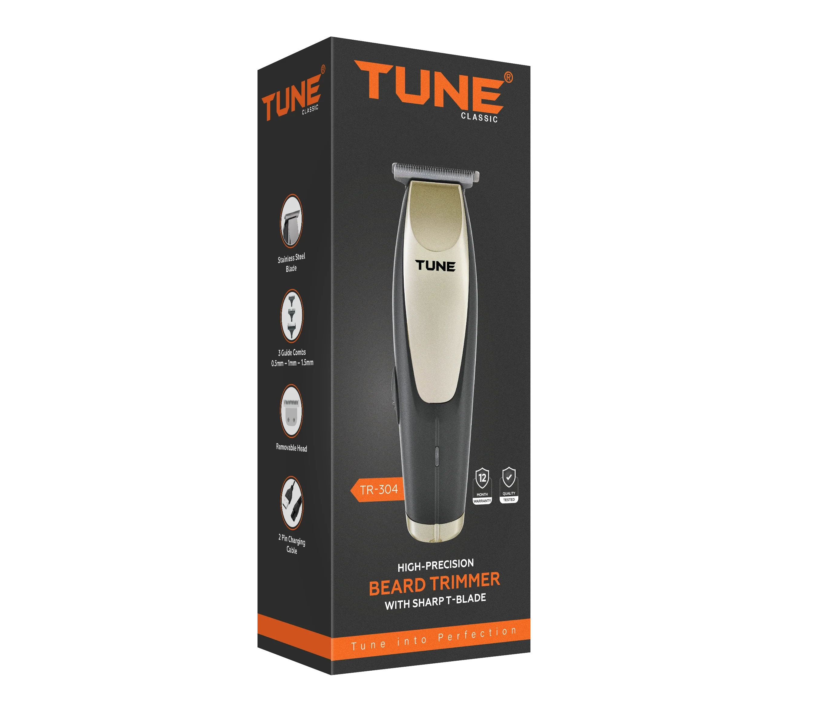 Tune Classic Sharp T-Blade Hair Trimmer - TR304